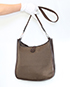Evelyne I Veau Evercalf Leather/Toile in Ebene, back view